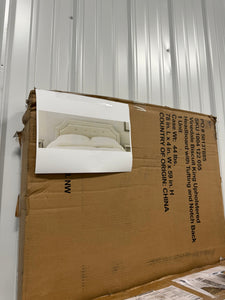 Vinedale Biscuit Beige Upholstered King Headboard with Notch Back and Tufting (77.8 in W. X 58.7 in H.)! (NEW IN BOX)