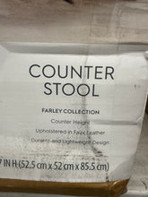 Better Homes & Gardens Farley Scoop Counter Height Stool, Camel Faux Leather!! NEW IN BOXES(2)!!