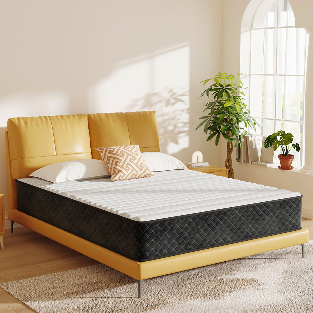 Alwyn Home Innerspring Mattress Medium Hybrid Mattress in a box With Certipur-US Certified Pocket Spring, Pressure Relief, and Motion Isolation 	Mattress Thickness: 10
