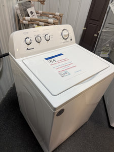 Amana 3.8-cu ft High Efficiency Agitator Top-Load Washer (White)!! NEW(DENTED ON SIDE FROM SHIPPING)!!