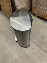 13.2 Gallon Stainless Steel D-Shape Step On Trash Can- new