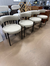 Faux Leather Upholstered Side Dining Chairs, Set of 4! (NEW)