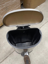 13.2 Gallon Stainless Steel D-Shape Step On Trash Can- new