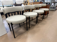 Faux Leather Upholstered Side Dining Chairs, Set of 4! (NEW)