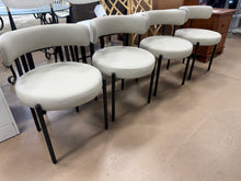 Faux Leather Upholstered Side Dining Chairs, Set of 4! (NEW)