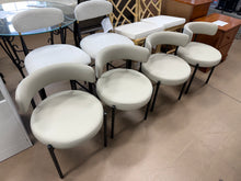 Faux Leather Upholstered Side Dining Chairs, Set of 4! (NEW)