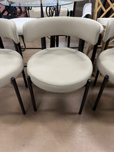 Faux Leather Upholstered Side Dining Chairs, Set of 4! (NEW)