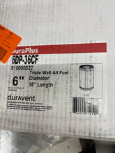 DuraVentDuraPlus All-Fuel Chimney 6in. X 36in. Diameter Chimney Pipe- triple wall! New in box