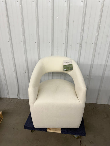 Alivia Fabric Rolling Chair! (NEW - MINOR DARK SPOT FROM SHIPPING)