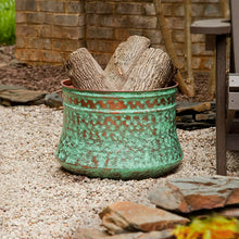 Liberty Garden 1917 Decorative Rustic Garden Hose Storage Pot, Patina!