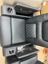 Ebern 36.22" Wide Contemporary Faux Leather Power Recliner Home Theater Individual Seat with Dual Cup Holders & Arm Storage & USB
