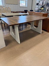 Roesler Brown Wood 70.86 in. Pedestal Base Large Rectangular Dining Table Kitchen Table for Dining Room Seats 8! (NEW & ASSEMBLED)