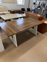 Roesler Brown Wood 70.86 in. Pedestal Base Large Rectangular Dining Table Kitchen Table for Dining Room Seats 8! (NEW & ASSEMBLED)