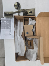 Schlage F60 ADD 625 Addison Exterior/Interior Handle/Knob Set, with Deadbolt, Antique Bronze! (NEW IN BOX)