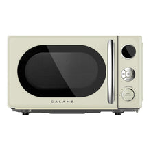 Galanz 0.7 Cu ft Retro Countertop Microwave Oven, 700 Watts, Cream, **New**