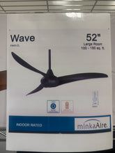 Minka Aire 52" Wave 3 - Blade LED Propeller Ceiling Fan with Remote Control and Light Kit Included, BLACK -WE DO NOT SHIP!!