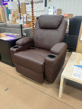 Deonn 34 Wide Power Lift Recliner Chair PU Leather with Massage Ergonomic