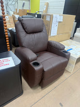 Deonn 34 Wide Power Lift Recliner Chair PU Leather with Massage Ergonomic