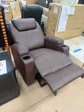 Deonn 34 Wide Power Lift Recliner Chair PU Leather with Massage Ergonomic