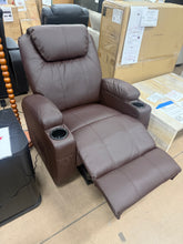 Deonn 34 Wide Power Lift Recliner Chair PU Leather with Massage Ergonomic