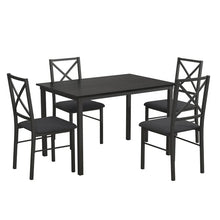 Mainstays 5-Piece Dining Table and Chair Set for 4, Black! (NEW IN BOX)
