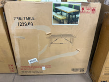 Noble House Acacia Wood Dining Table, Teak Finish!! (TABLE ONLY)NEW IN BOX!!