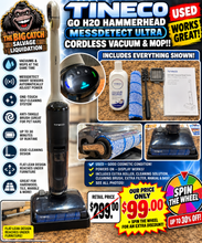 TINECO GO H2O HAMMERHEAD MESSDETECT ULTRA CORDLESS VACUUM & MOP!! (USED – GOOD CONDITION!) 🔥