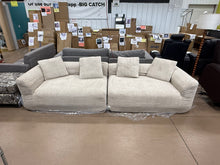 120'' Chenille Sofa Deep Seat Compression Couch with 4 Pillows Modern Living Room Sofa - WE DO NOT SHIP!!