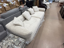 120'' Chenille Sofa Deep Seat Compression Couch with 4 Pillows Modern Living Room Sofa - WE DO NOT SHIP!!