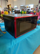 Mainstays 0.7 cu. ft. Countertop Microwave Oven, 700 Watts, Red! (USED - DENTED)