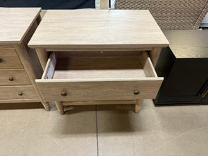 My Texas House Monroe 3 Drawer Nightstand with USB, Brushed Oak Finish!! NEW & ASSEMBLED!!
