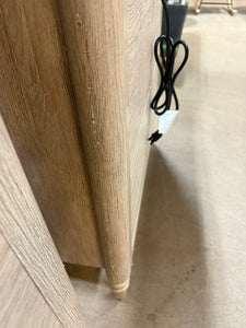 My Texas House Monroe 3 Drawer Nightstand with USB, Brushed Oak Finish!! NEW & ASSEMBLED(HAS SCRATCHES FROM SHIPPING)!!