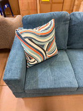 Blue Microfiber Right Arm 3 Seater Sofa!! NEW AND ASSEMBLED!!