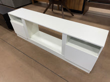 70” Tv Stand W/ 2 Doors, White! (NEW & ASSEMBLED)