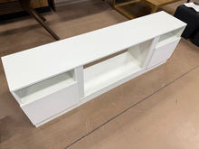 70” Tv Stand W/ 2 Doors, White! (NEW & ASSEMBLED)
