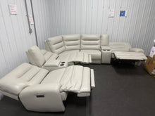 COSTCO AUBREY 7-PIECE LEATHER ZERO GRAVITY POWER RECLINING SECTIONAL!! (BRAND NEW!!) 🔥