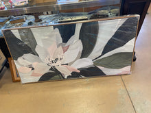 Abstract Sage Green Botanical Flower Art Mid Century Modern Boho Wall Art Horizontal Art Decor- 30" by 60"- new