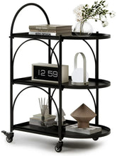 XIV Bar Cart, Home Bar Serving Cart, Metal Kitchen Carts with Storage, Drink Coffee Cart with Wheels for Kitchen and Living Room! (NEW IN BOX)