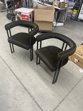 Dulcine 18.5" Seat Height Velvet Upholstered Kitchen Dining Armchair- set of two chairs !