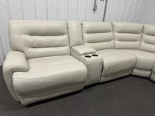 COSTCO AUBREY 7-PIECE LEATHER ZERO GRAVITY POWER RECLINING SECTIONAL!! (BRAND NEW!!) 🔥