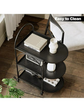 XIV Bar Cart, Home Bar Serving Cart, Metal Kitchen Carts with Storage, Drink Coffee Cart with Wheels for Kitchen and Living Room! (NEW IN BOX)