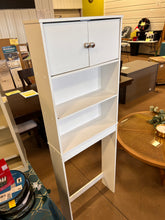 White Bathroom Space Saver with 3 Fixed Shelves, Mainstays over the Toilet Storage! (NEW & ASSEMBLED!)