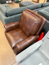 Ember Interiors Nathan Standard 2-Tone Brown Faux Leather Nailhead Recliner!! BRAND NEW!!
