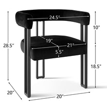 Dulcine 18.5" Seat Height Velvet Upholstered Kitchen Dining Armchair- set of two chairs !
