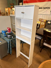 White Bathroom Space Saver with 3 Fixed Shelves, Mainstays over the Toilet Storage! (NEW & ASSEMBLED!)