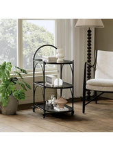 XIV Bar Cart, Home Bar Serving Cart, Metal Kitchen Carts with Storage, Drink Coffee Cart with Wheels for Kitchen and Living Room! (NEW IN BOX)