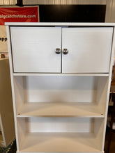 White Bathroom Space Saver with 3 Fixed Shelves, Mainstays over the Toilet Storage! (NEW & ASSEMBLED!)
