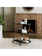 XIV Bar Cart, Home Bar Serving Cart, Metal Kitchen Carts with Storage, Drink Coffee Cart with Wheels for Kitchen and Living Room! (NEW IN BOX)