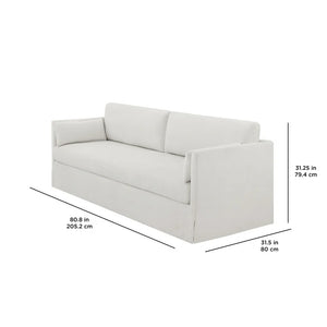 Better Homes & Gardens Waylen Slipcover Sofa, Cream, by Dave & Jenny Marrs! (NEW IN BOX)
