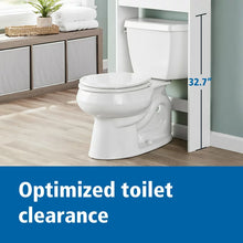White Bathroom Space Saver with 3 Fixed Shelves, Mainstays over the Toilet Storage! (NEW & ASSEMBLED!)